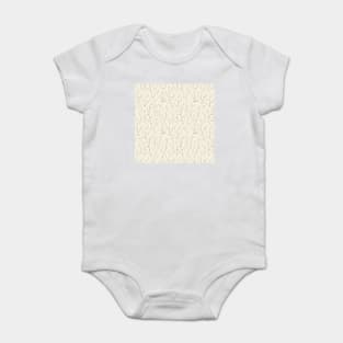 Branches pattern in cream Baby Bodysuit